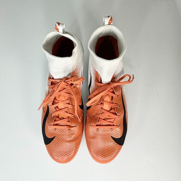 Nike Vapor Untouchable Pro 3 Football Cleats White Orange Hyper AO3021-118 13 - Picture 4 of 13